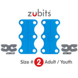 Zubits Medium Strength Magnetic Laces In Blue