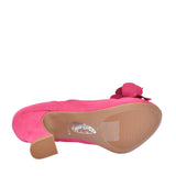 Ladies Chrissie Court Shoe In Pink