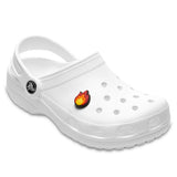 Fire Single Jibbitz Charm In Black