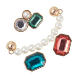 Deep Colour Gem 5 Pack Jibbitz Charms In Multi-colour