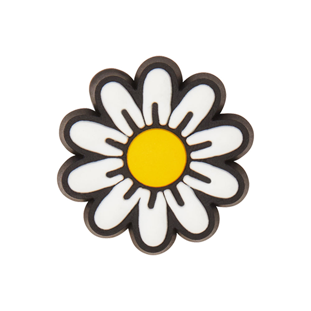 Daisy Single Jibbitz Charm In White