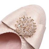 Ladies 3047 Low Heel Court Shoe In Gold