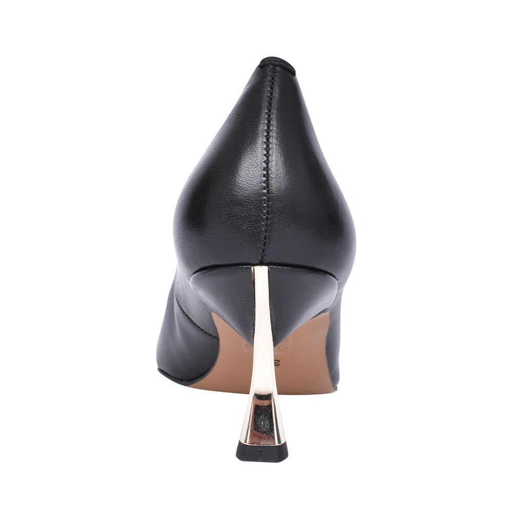 Ladies 7946 Low Heel Court Shoe In Black