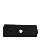 Ladies T20 Diamante Clutch Bag In Black