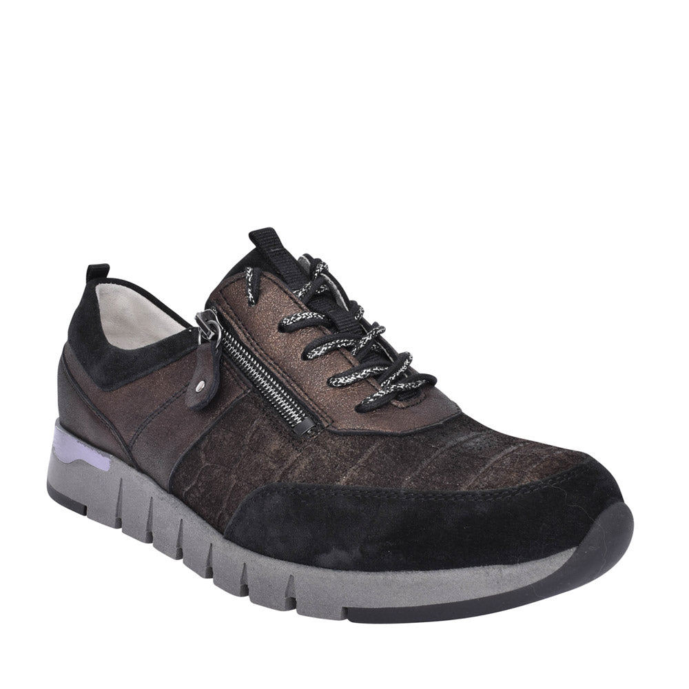Ladies 9080009 H-petra Laced Trainer In Black