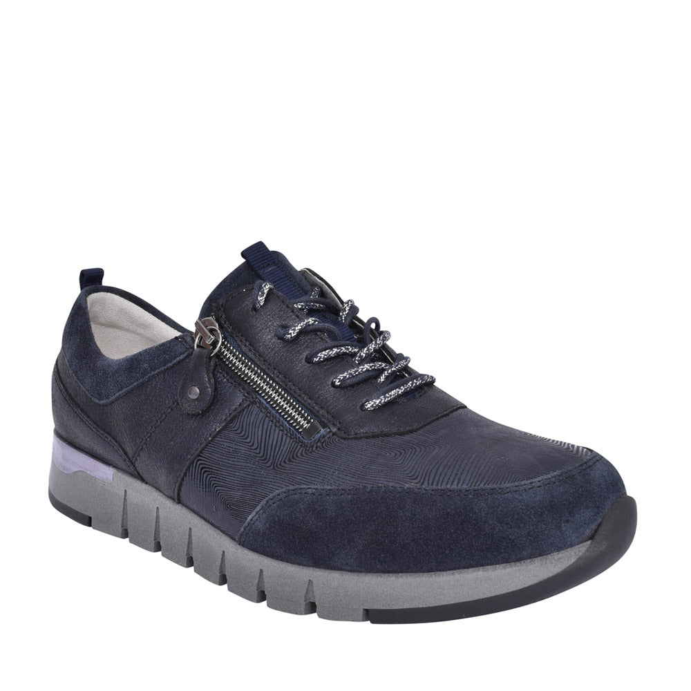 Ladies 9080009 H-petra Laced Trainer In Navy