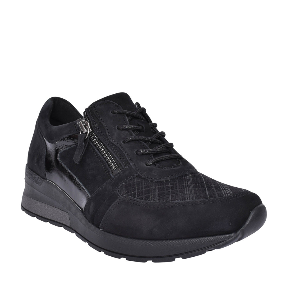 Ladies 939h01 H-clara Laced Trainer In Black