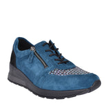 Ladies 939h01 H-clara Laced Trainer In Blue