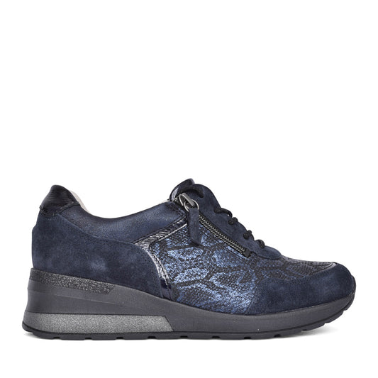 Ladies 939008 H-clara Laced Trainer In Navy
