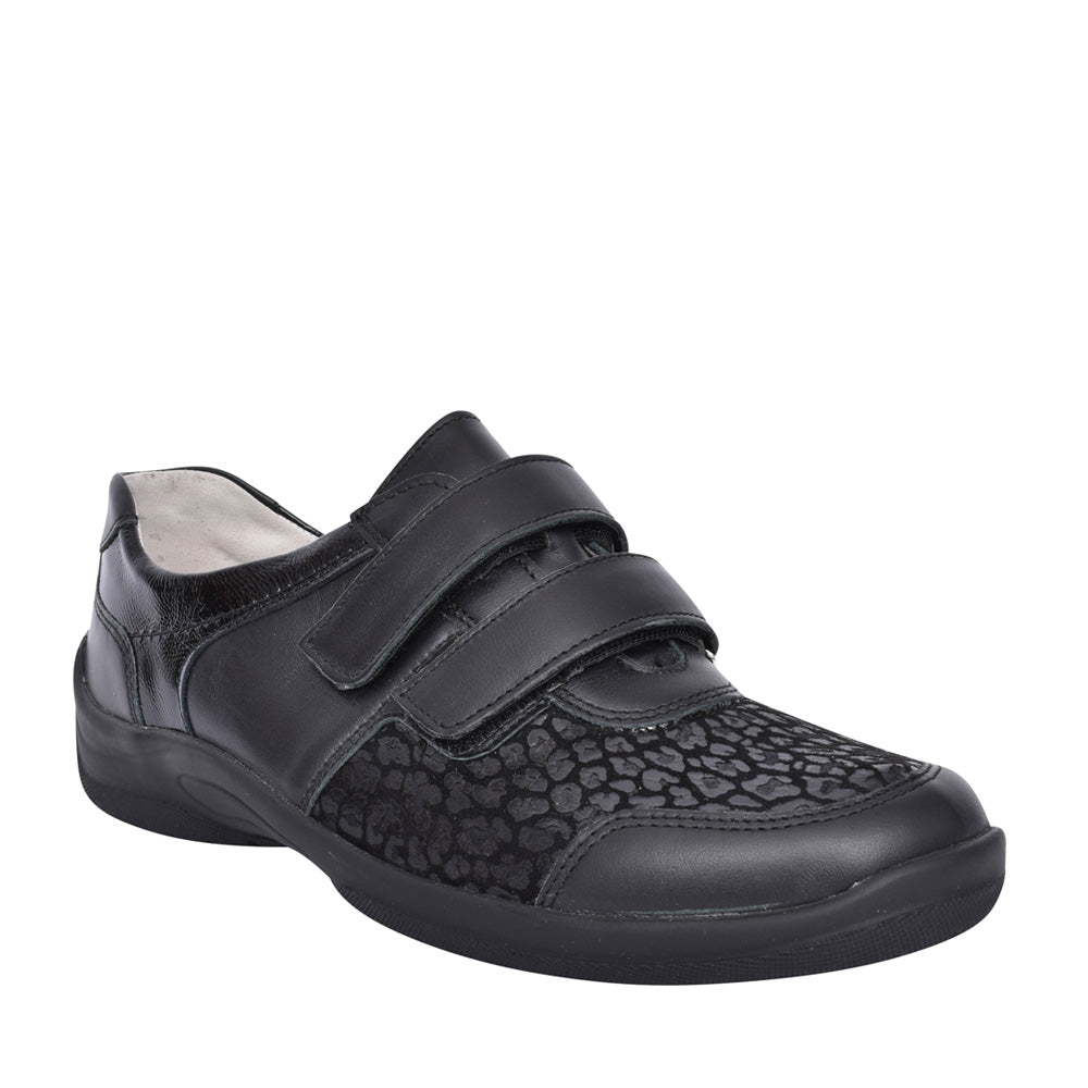 Ladies 312h01 Hesna Velcro Shoe In Black