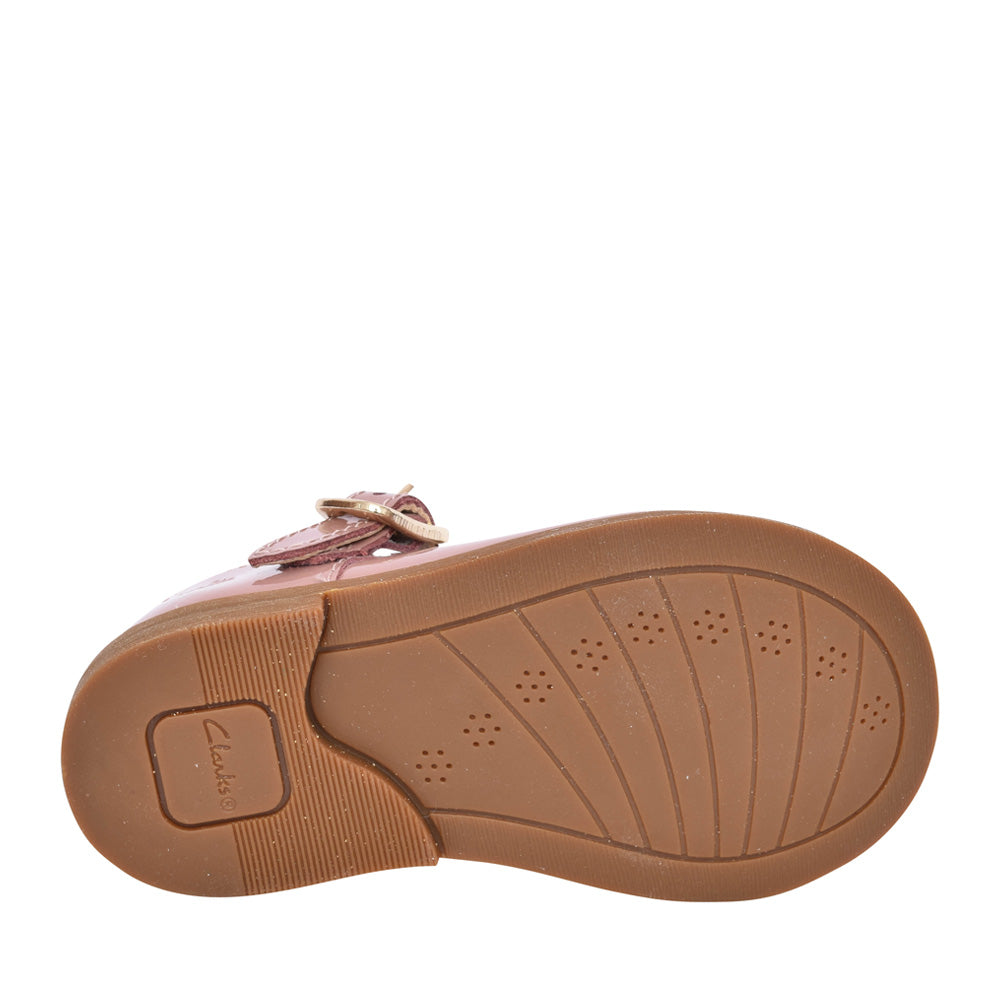 Girls Drew Play Pink Patent T-bar Shoe In Kids F Fit