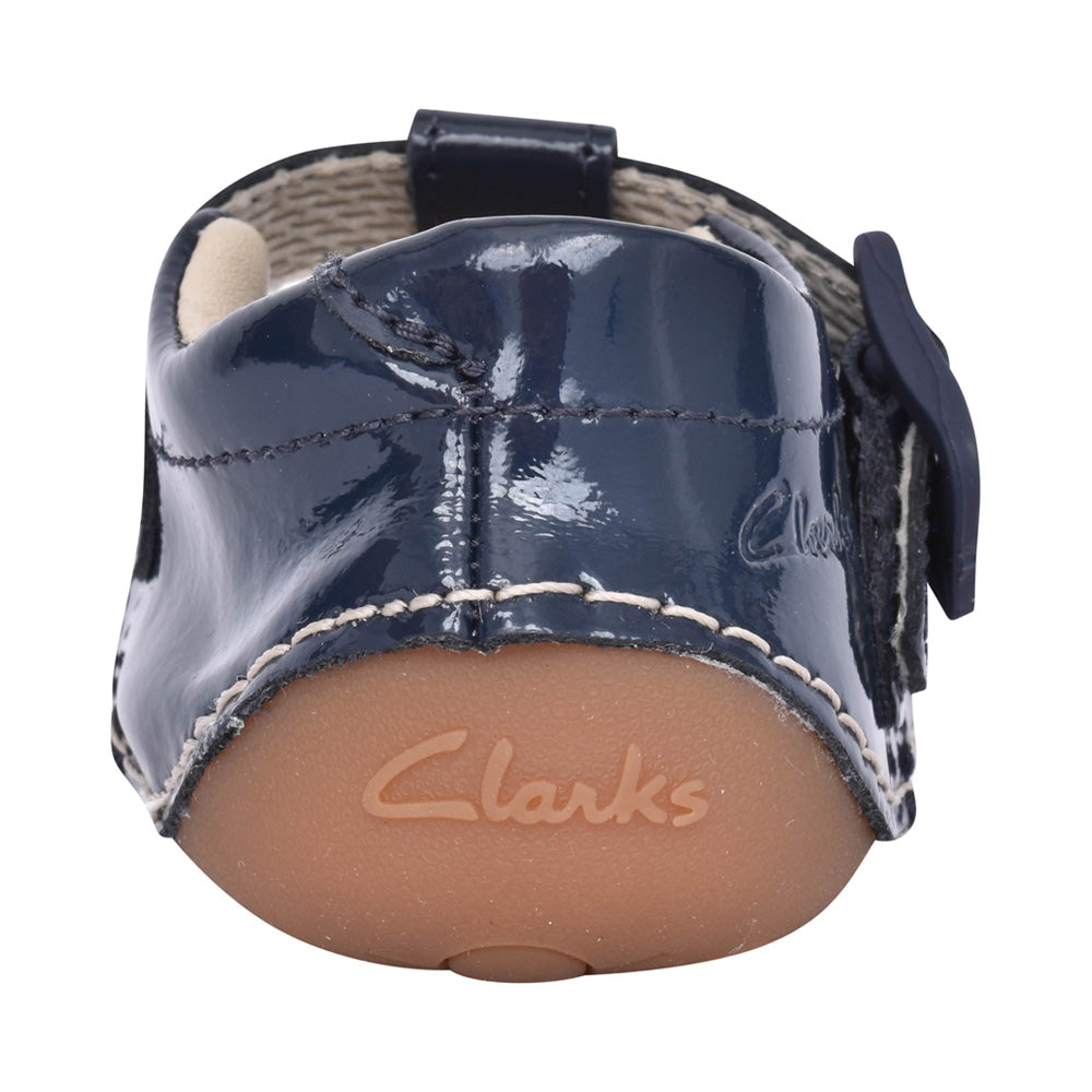 Girls Tiny Beat Navy Patent Shoe In Kids F Fit