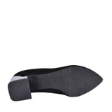 Ladies 6133 G-fit Low Block Heel Court Shoe In Black
