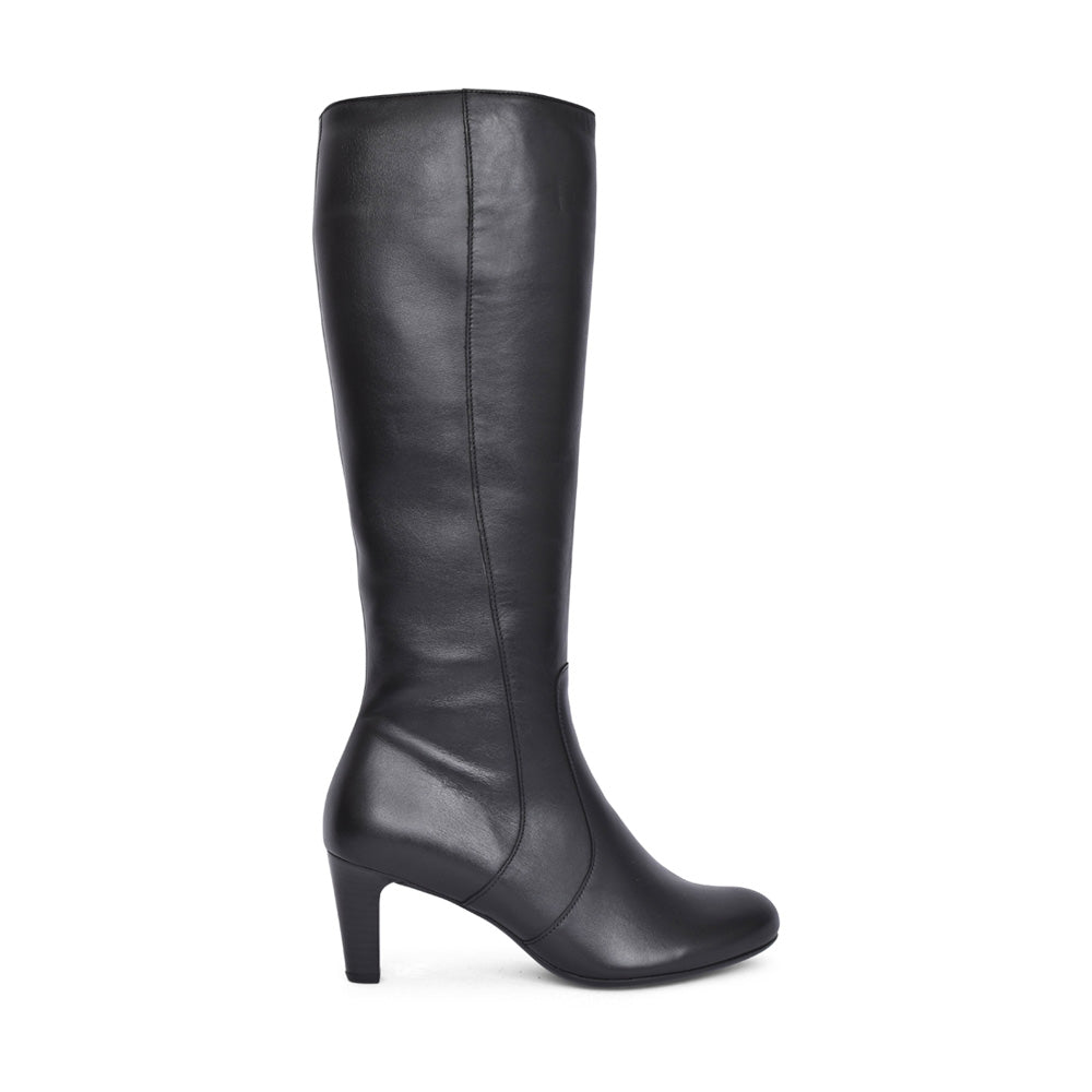 Ladies 95.858 Maybe S. Long Leg Medium Heel Boot In Black