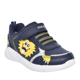 Boys B264ub Sprintye Velcro Trainer In Navy