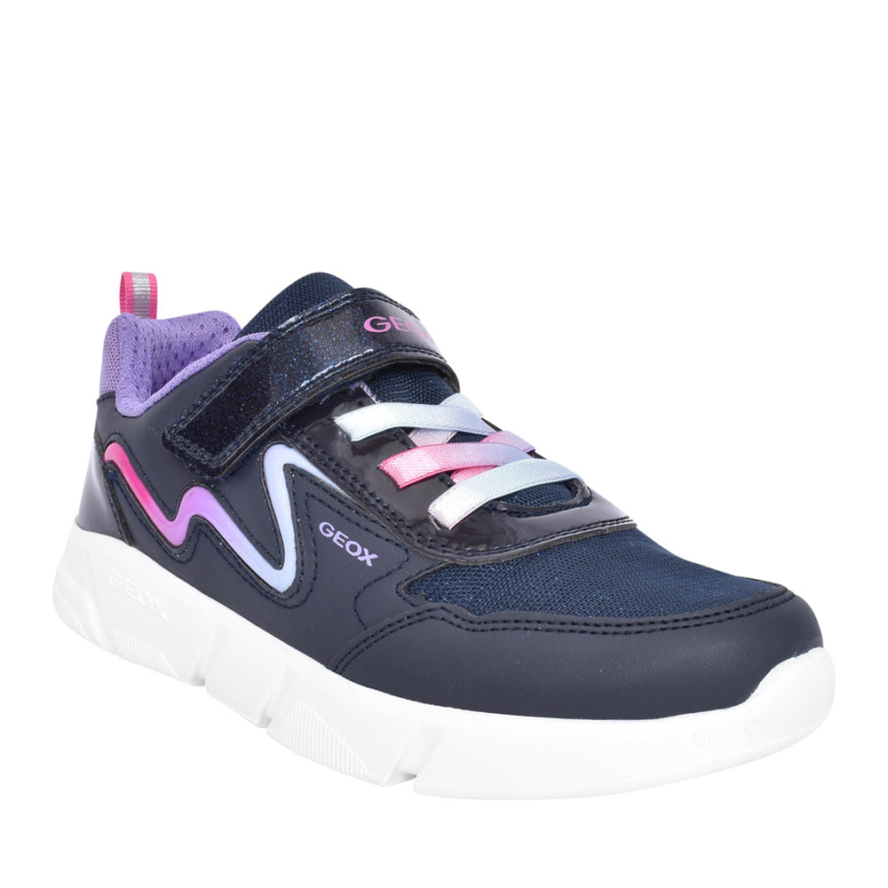 Girls J16dla Aril Velcro Trainer In Navy