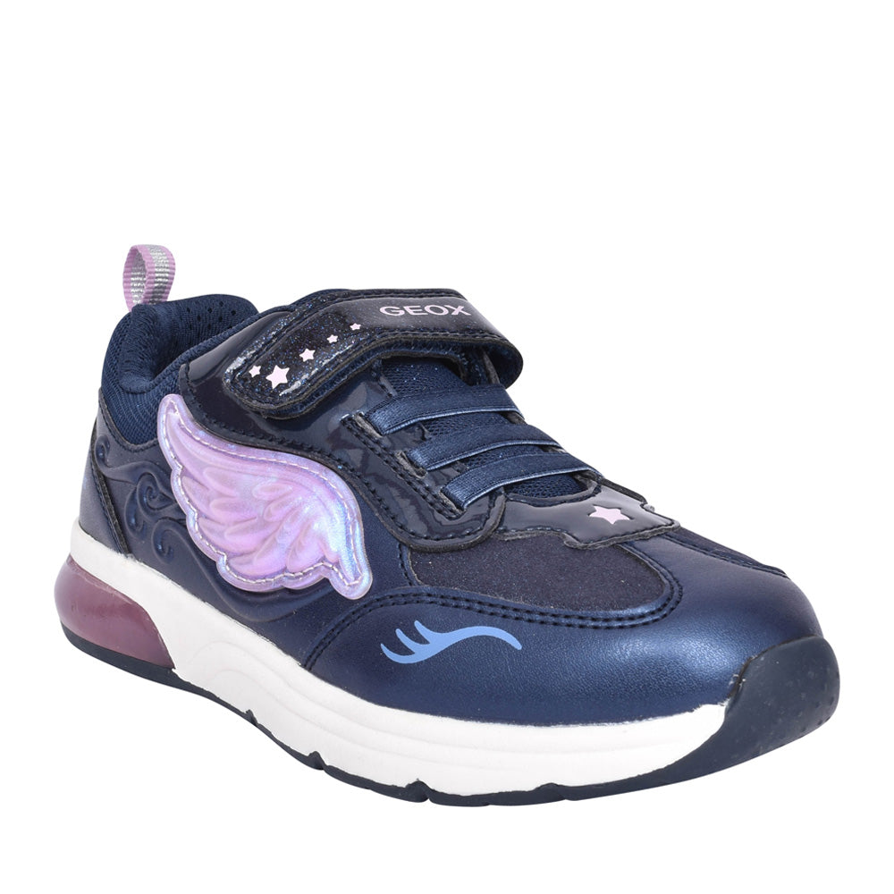 Girls J268vb Spaceclub Velcro Trainer In Navy
