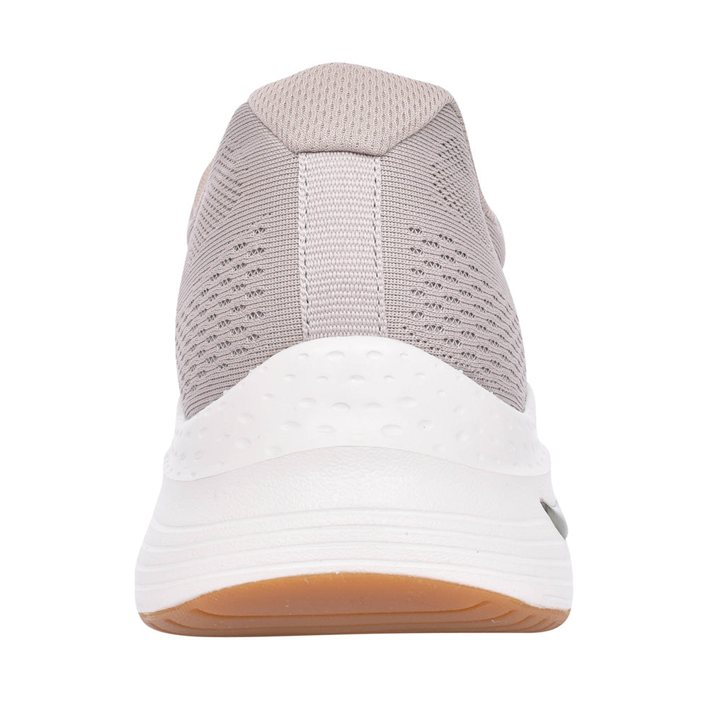 Mens 232040 Arch Fit Laced Trainer In Taupe