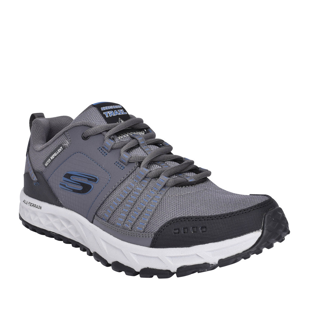 Mens 51591 Escape Plan Laced Walking Shoe In Charcoal