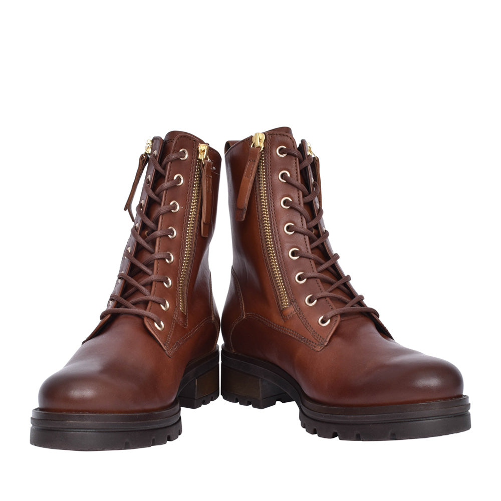 Ladies 92.785 Serve Laced Ankle Boot In Brown