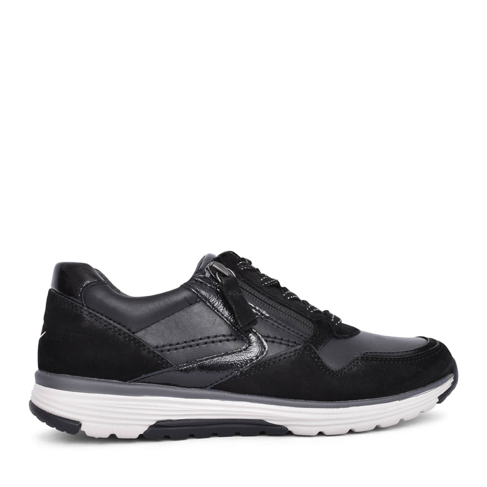 Ladies  Haley 96.978 Laced Trainer In Black