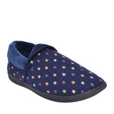 Ladies Mellow Fold Slipper In Navy