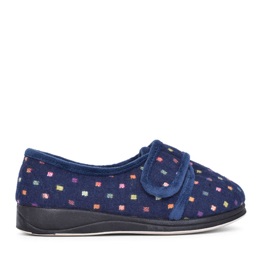 Ladies Lotty Slipper In Navy
