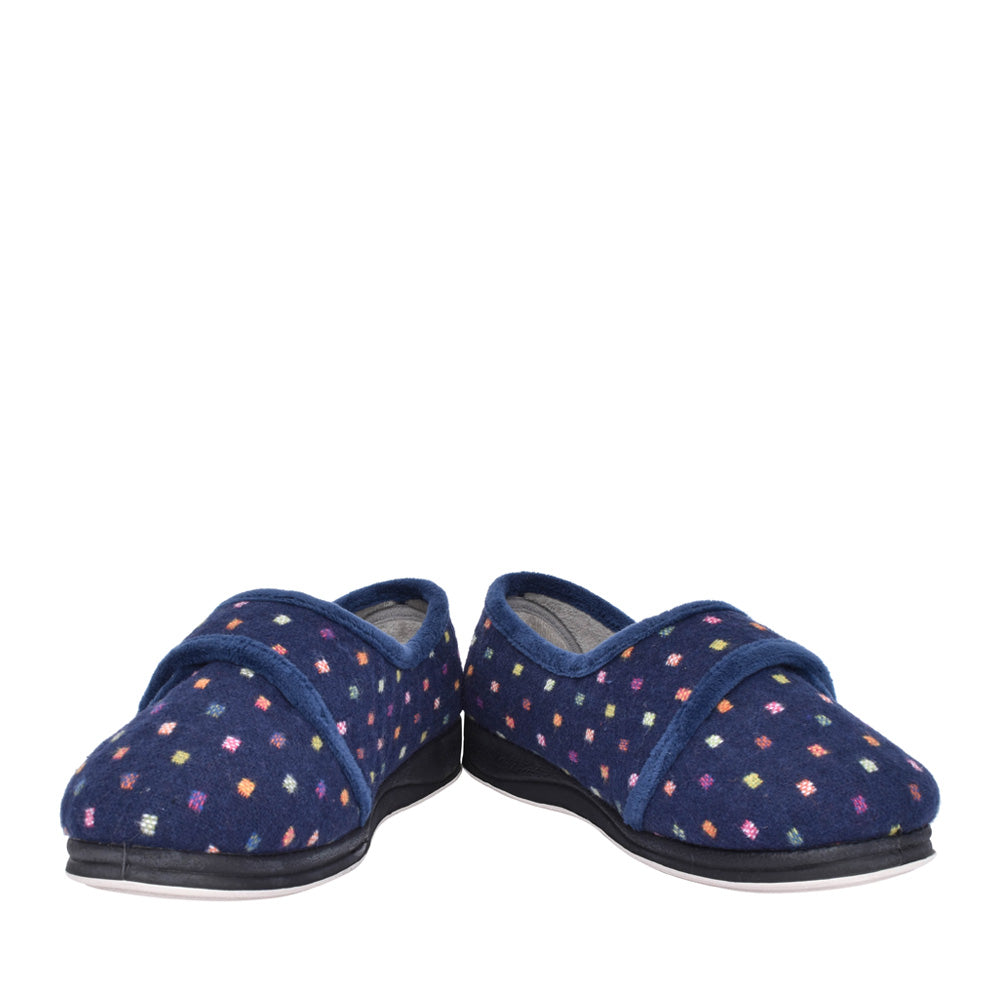 Ladies Lotty Slipper In Navy