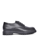 Girls Lea G4130077-1 Leather Laced Brogue In Blk Leather