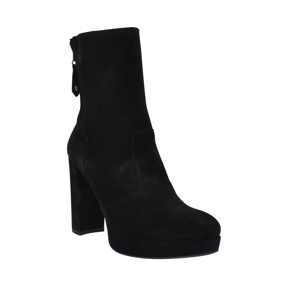 Ladies 117260 High Heel Ankle Boot In Black