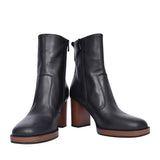 Ladies 205062 Medium Heel Ankle Boot In Black