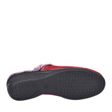 Wedge Mule Slipper In Red