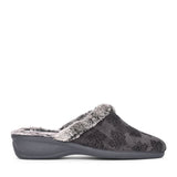 Wedge Mule Slipper In Grey