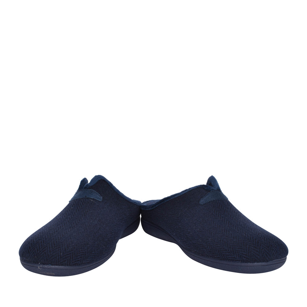 Mens Albert Mule Slipper In Navy