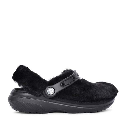 Unisex 207303 Fluffy Clog Slipper In Black