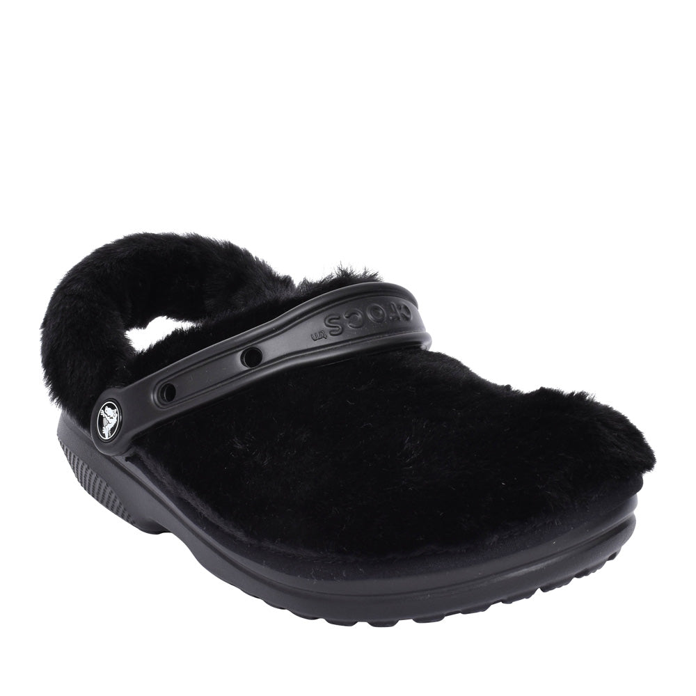 Unisex 207303 Fluffy Clog Slipper In Black