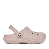 Unisex 203591 Classic Fuzz-lined Clog In Taupe