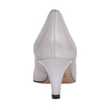 Ladies 8026 Low Heel Court Shoe In Grey