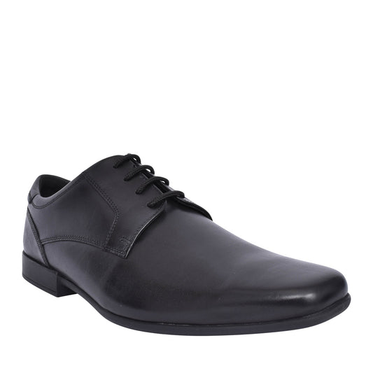Mens Sidton Lace F-fit Laced Shoe In Blk Leather