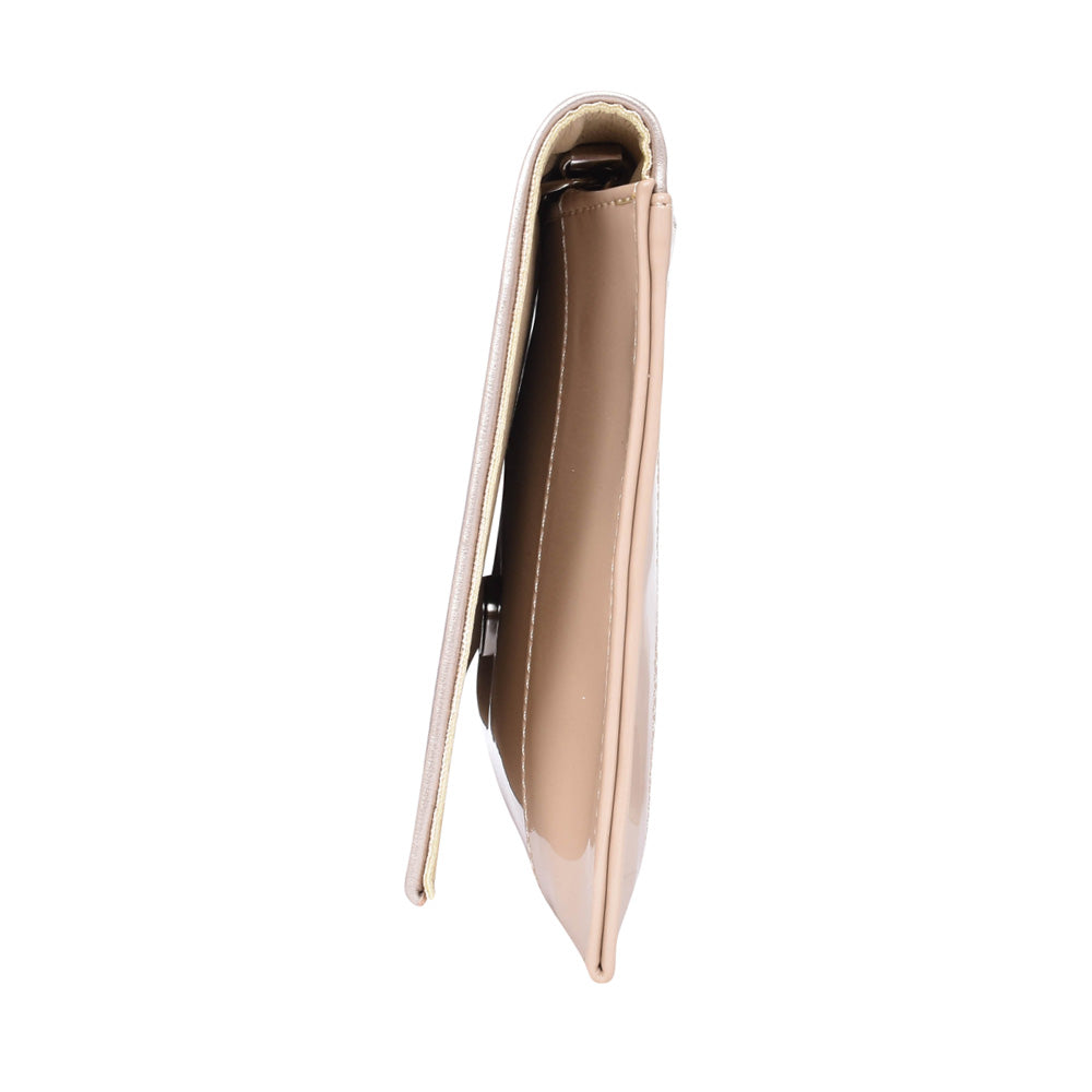 Ladies 0002-p Clutch Bag In Metallic