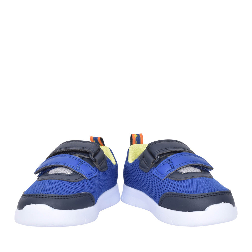 Boys Ath Yell T Blue Combi Velcro Shoe In Kids G Fit