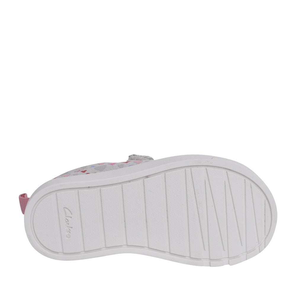 Girls City Bright T Cotton Canvas Velcro Shoe In Kids F Fit