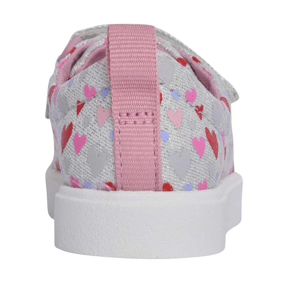 Girls City Bright T Cotton Canvas Velcro Shoe In Kids G Fit