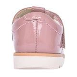 Girls Crown Teen T Dusty Pink Patent T-bar Shoe In Kids E Fit