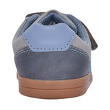 Boys Den Stripe T Blue Combi Velcro Shoe In Kids F Fit