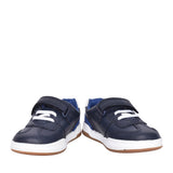 Boys Fawn Family T Navy Combi Velcro Shoe In Kids F Fit