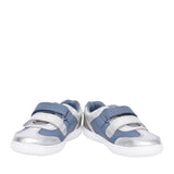 Girls Flash Web T Denim Blue Velcro Shoe In Kids F Fit