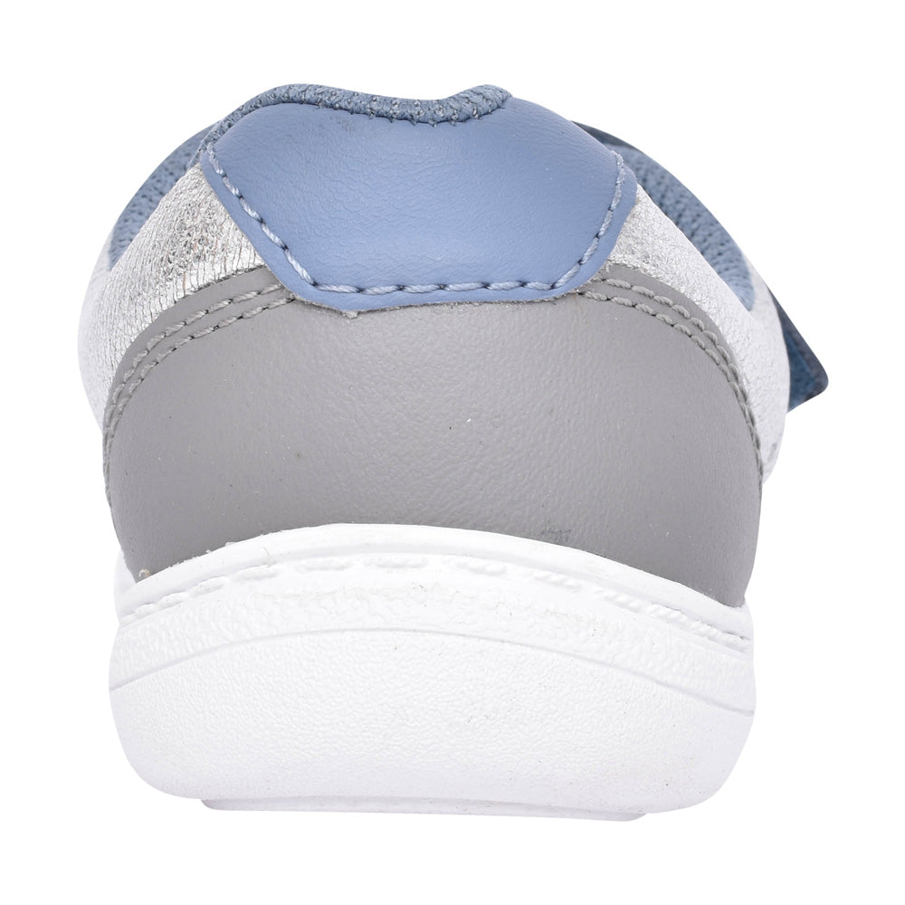 Girls Flash Web T Denim Blue Velcro Shoe In Kids F Fit