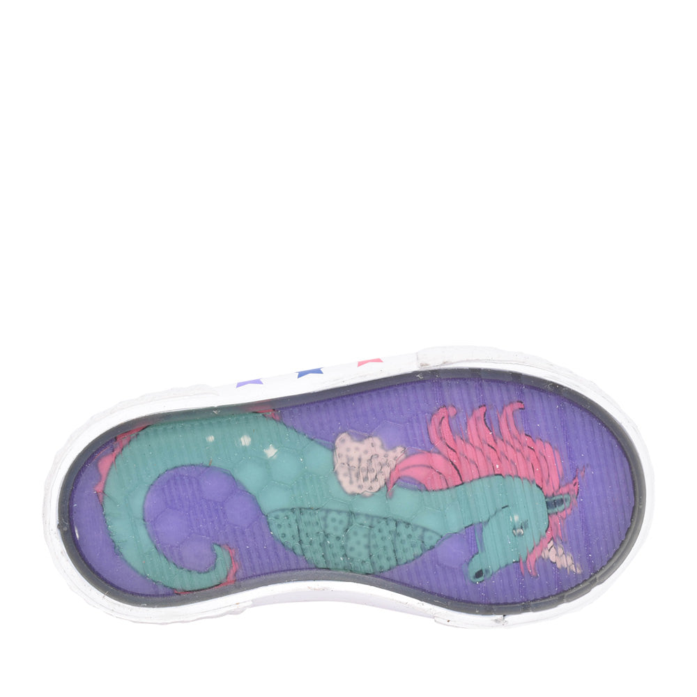 Girls Foxing Play T Purple Canvas Velcro Shoe In Kids G Fit