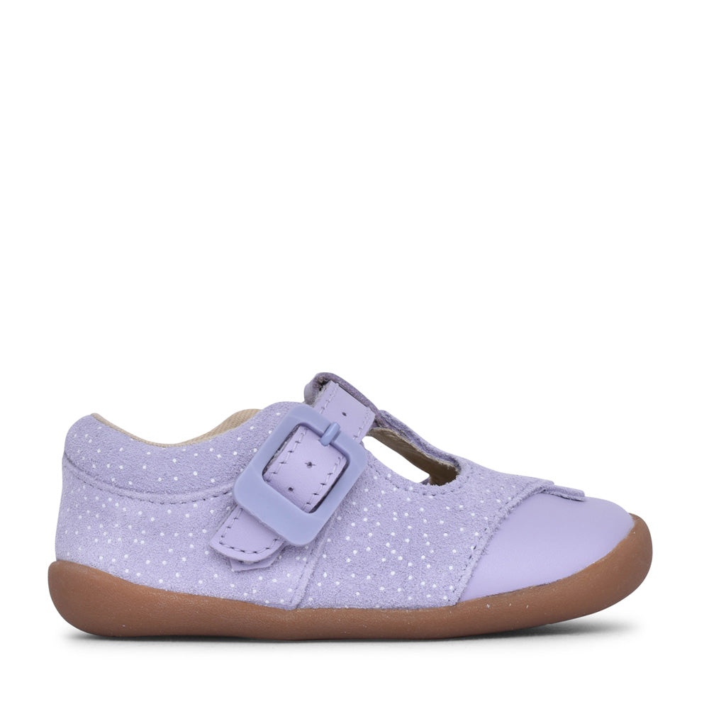 Girls Roamer Cub T Lilac T-bar Shoe In Kids F Fit